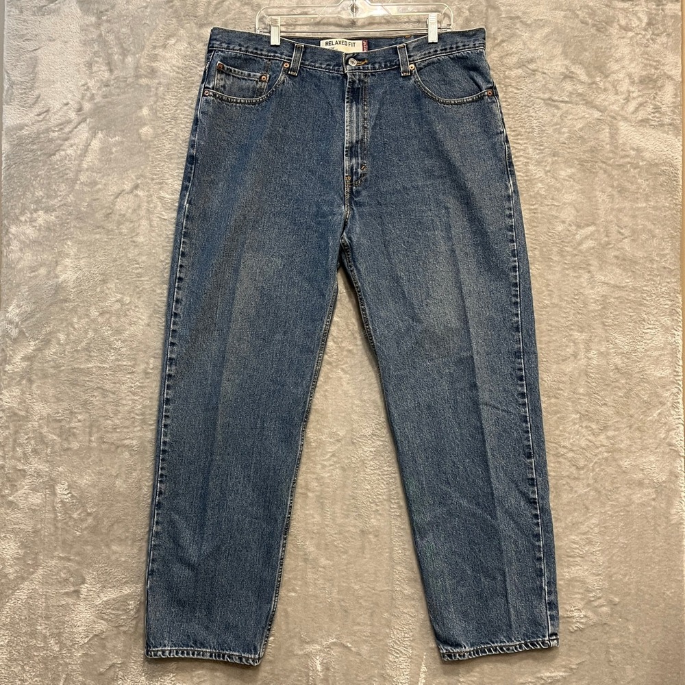 Levi's 550 Jeans Mens 40x32 Blue Relaxed Fit Tapered Leg Medium Wash Denim